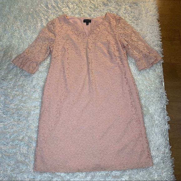 Pink lace dress size 16 - Picture 2 of 9